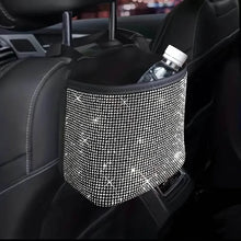 Load image into Gallery viewer, Bling Rhinestones Car Trash Can