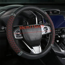 Load image into Gallery viewer, Bling Soft Faux Leather Car Steering Wheel Cover Non-Slip Heat And Cold Protector