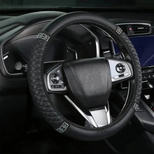 Load image into Gallery viewer, Bling Soft Faux Leather Car Steering Wheel Cover Non-Slip Heat And Cold Protector