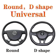 Load image into Gallery viewer, Bling Soft Leather Car Steering Wheel Cover Non-Slip Heat And Cold Protector