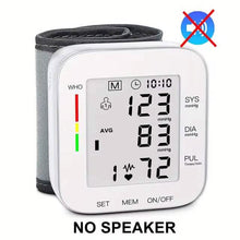Load image into Gallery viewer, Blood Pressure Monitor Digital Wrist Blood Pressure Machine Automatic Cuff BP Detector