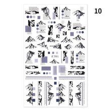 Load image into Gallery viewer, Blue Butterfly 3D Nail Stickers Flowers Leaves Self Adhesive Transfer Sliders Wraps Manicures Foils Decorations Decoration Tattoo Manicure Transfer Nail Decals Flowers Butterfly Designs Nails Supply Manicure Tips Design Nail Decoration