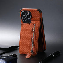Load image into Gallery viewer, Blue Cards Wallet Leather Phone Case For Iphone 14 Plus 13 12 Mini 11 Pro Max X Xs Xr Men Luxury Business Purse Card Holder Cover Phone Case With Card Sleeve Men Phone Case