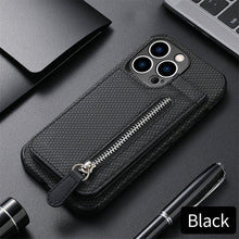 Load image into Gallery viewer, Blue Cards Wallet Leather Phone Case For Iphone 14 Plus 13 12 Mini 11 Pro Max X Xs Xr Men Luxury Business Purse Card Holder Cover Phone Case With Card Sleeve Men Phone Case