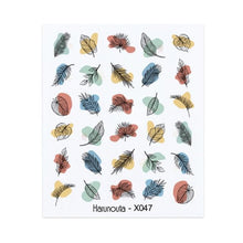 将图片加载到图库查看器,Blue Marble Water Decal Sticker Wave Line Flower Leaf Tree Summer Slider Decor For Manicuring Nail Art Watermarks Curve Graffiti Nail Design for Acrylic Nail Supplies Designer Nail Decorations for Women Girls Kids