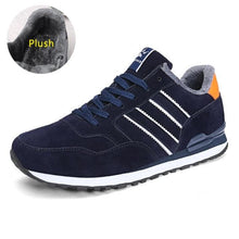 Load image into Gallery viewer, Blue Mens Casual Shoes Comfortable Sneakers Artificial Leather Male Spring Flats Trainers Outdoor Mens Casual Sports High Quality Sneaker Sport Walking Fashion Sneakers