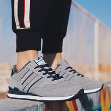 Load image into Gallery viewer, Blue Mens Casual Shoes Comfortable Sneakers Artificial Leather Male Spring Flats Trainers Outdoor Mens Casual Sports High Quality Sneaker Sport Walking Fashion Sneakers