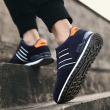Load image into Gallery viewer, Blue Mens Casual Shoes Comfortable Sneakers Artificial Leather Male Spring Flats Trainers Outdoor Mens Casual Sports High Quality Sneaker Sport Walking Fashion Sneakers