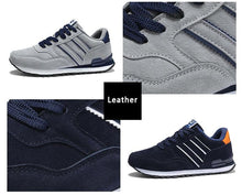 Load image into Gallery viewer, Blue Mens Casual Shoes Comfortable Sneakers Artificial Leather Male Spring Flats Trainers Outdoor Mens Casual Sports High Quality Sneaker Sport Walking Fashion Sneakers
