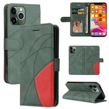 Load image into Gallery viewer, Blue PU Leather Wallet Flip Phone Case Cover For iPhone 13 Pro Max Case Leather Flip Cover iPhone 13 Pro Phone Case For iPhone 12 Mini 14 11 8 7 6 6s Plus 5 5s Case