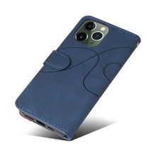 Load image into Gallery viewer, Blue PU Leather Wallet Flip Phone Case Cover For iPhone 13 Pro Max Case Leather Flip Cover iPhone 13 Pro Phone Case For iPhone 12 Mini 14 11 8 7 6 6s Plus 5 5s Case