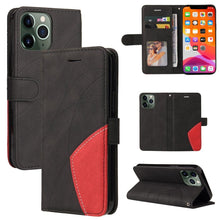 Load image into Gallery viewer, Blue PU Leather Wallet Flip Phone Case Cover For iPhone 13 Pro Max Case Leather Flip Cover iPhone 13 Pro Phone Case For iPhone 12 Mini 14 11 8 7 6 6s Plus 5 5s Case