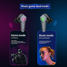 将图片加载到图库查看器,Bluetooth 5.0 RGB Yellow Gaming Earphones Low Latency Wireless Stereo Headphones Bass Earbuds With Mic Headphones Wearable Music Player HiFi Quality Sound Sport Earphones With Charging Case For Outdoor Running Gym Workout 65ms