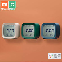 Load image into Gallery viewer, Bluetooth Alarm Clock Temperature Humidity Display LCD Screen Adjustable Clock Dual Alarm Clock with Night Light, Alarm Clock for Kids Small Alarm Clock for Home Bedroom Travel USB Powered Cute Design Nightlight With APP Smart Home