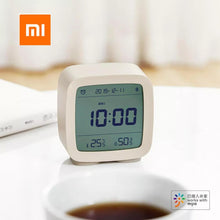 Load image into Gallery viewer, Bluetooth Alarm Clock Temperature Humidity Display LCD Screen Adjustable Clock Dual Alarm Clock with Night Light, Alarm Clock for Kids Small Alarm Clock for Home Bedroom Travel USB Powered Cute Design Nightlight With APP Smart Home