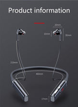 Load image into Gallery viewer, Bluetooth-Compatible Magnetic Neckband Headphone Wireless Earphone Sport Headset Noise Cancelling Microphone Bluetooth Over Ear Headphones, Wireless 5.0/Wired Headset, 55Hrs Playtime, Hi-Fi Stereo Deep Bass, Soft Earmuffs & Light Weight