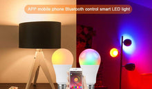 Load image into Gallery viewer, Bluetooth E27 LED Bulb RGB Smart Light Bulbs 15W B22 RGBW RGBWW Lampada Colorful Dimmable Phone APP Control LED Lamp For Home WiFi & Bluetooth 5.0, Compatible w/ Alexa & Google Without Hub, Dimmable, Music Sync, Schedules, Color Changing Light Bulb RGBW