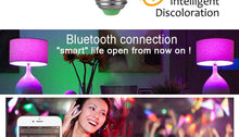 Load image into Gallery viewer, Bluetooth E27 LED Bulb RGB Smart Light Bulbs 15W B22 RGBW RGBWW Lampada Colorful Dimmable Phone APP Control LED Lamp For Home WiFi & Bluetooth 5.0, Compatible w/ Alexa & Google Without Hub, Dimmable, Music Sync, Schedules, Color Changing Light Bulb RGBW