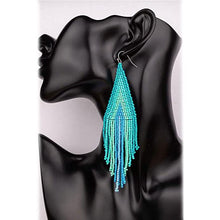 将图片加载到图库查看器,Boho Long Beaded Drop Earrings
