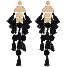 Load image into Gallery viewer, Boho Long Tassel Fringe Earrings