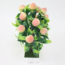 Load image into Gallery viewer, Bonsai Artificial Bonsai Fake Tree Yellow Foam Fruit Potted For Home Decoration Accessories Wedding Decor