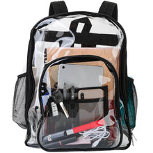 Load image into Gallery viewer, Book Bag Waterproof PVC Clear Backpack 5.3Gal with Reinforced Strap