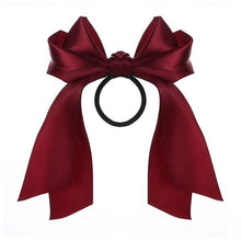 将图片加载到图库查看器,Bow-Knot Elastic Hair Bands Accessories Fashion Hair Band Long Ribbon Bow Ponytail Hair Tie Scrunchies Ponytail Holder Accessories for Women And Girls