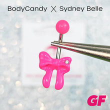 将图片加载到图库查看器,Sydney Belle Girlfriend Collection Pretty Pink Bow Belly Ring
