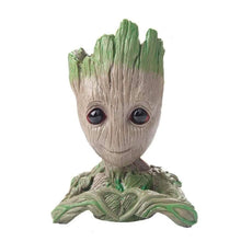 Load image into Gallery viewer, Boxod Treeman Baby Groot Succulent Flower Pot with Hole Pen Holder