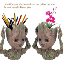 Load image into Gallery viewer, Boxod Treeman Baby Groot Succulent Flower Pot with Hole Pen Holder