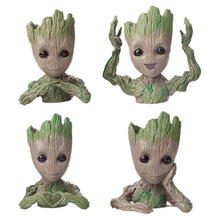 Load image into Gallery viewer, Boxod Treeman Baby Groot Succulent Flower Pot with Hole Pen Holder