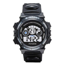 将图片加载到图库查看器,Boys Sports Military Kids Digital Watches Student Childrens Watch Fashion Luminous Led Alarm Camouflage Green Waterproof 7 Color Led Backlight Multifuction Wristwatch For Boys Girls