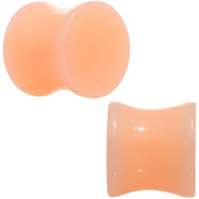将图片加载到图库查看器,1/2 Light Peach Solid UV Acrylic Flesh Tone Saddle Plug Set