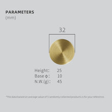 Load image into Gallery viewer, Brass Bearing Hooks Bathroom Indoor Kitchen Hallway Wall Clothes Hooks Wall Hangings Row Hooks Nordic Gold Round Drawer Hooks Kitchen Cabinet Door Hooks Drawer Pull Handles
