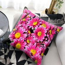 将图片加载到图库查看器,Bright Red Flower Cushion Cover Home Fashion Decoration Red Orange Pink Poppy Flowers Decorative Throw Pillow Cover Case Cushion Home Living Room Pillow Case Super Soft Short Plush Cushion Cover 45x45CM