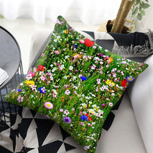 将图片加载到图库查看器,Bright Red Flower Cushion Cover Home Fashion Decoration Red Orange Pink Poppy Flowers Decorative Throw Pillow Cover Case Cushion Home Living Room Pillow Case Super Soft Short Plush Cushion Cover 45x45CM