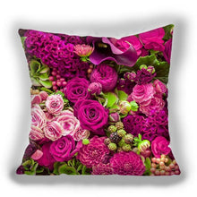 将图片加载到图库查看器,Bright Red Flower Cushion Cover Home Fashion Decoration Red Orange Pink Poppy Flowers Decorative Throw Pillow Cover Case Cushion Home Living Room Pillow Case Super Soft Short Plush Cushion Cover 45x45CM