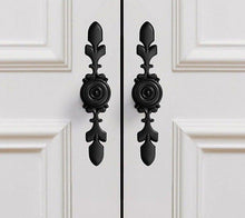 Load image into Gallery viewer, Bronze Door Handles Cabinet Handle Antique Cabinet Pulls Wardrobe Drawer Knobs Zinc Alloy Cupboard Furniture Hardware Center Shabby Chic Drawer Pulls Handles Antique Bronze Kitchen Cabinet Drop Bail Pulls Handles