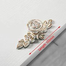 Load image into Gallery viewer, Bronze Door Handles Cabinet Handle Antique Cabinet Pulls Wardrobe Drawer Knobs Zinc Alloy Cupboard Furniture Hardware Center Shabby Chic Drawer Pulls Handles Antique Bronze Kitchen Cabinet Drop Bail Pulls Handles