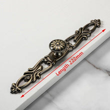 Load image into Gallery viewer, Bronze Door Handles Cabinet Handle Antique Cabinet Pulls Wardrobe Drawer Knobs Zinc Alloy Cupboard Furniture Hardware Center Shabby Chic Drawer Pulls Handles Antique Bronze Kitchen Cabinet Drop Bail Pulls Handles