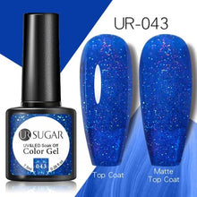 Load image into Gallery viewer, Brown Blue Gel Nail Polish UV LED Autumn Winter Series Matte And Glossy Colors Elegant Stylish Design For Womens