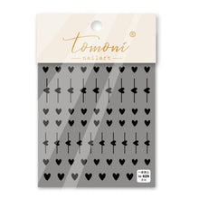 Load image into Gallery viewer, Bubble Cute Black Red Hearts Nail Stickers Nail Art Decorations Nail Decals Design Self-Adhesive 3D Wave Design Decoration for Women Girls Adhesive Striping Tape Nail Art Stickers