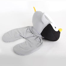 Load image into Gallery viewer, Bubble Kiss Soft Pillow Penguin U-Shaped Sleep Protection Neck Pillow Home Office Nap Body Pillows Travel Car Adult Cute Pillows U-Shaped Neck Pillow Throw Pillow Neck Supporter Foam particle Headrest Office Nap Desktop Pad Headrest