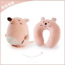 Load image into Gallery viewer, Bubble Kiss Soft Pillow Penguin U-Shaped Sleep Protection Neck Pillow Home Office Nap Body Pillows Travel Car Adult Cute Pillows U-Shaped Neck Pillow Throw Pillow Neck Supporter Foam particle Headrest Office Nap Desktop Pad Headrest