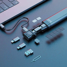 Load image into Gallery viewer, BUDI Multi-function Smart Adapter Card Storage Data Cable USB Box