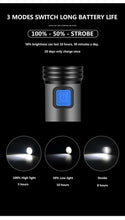 Load image into Gallery viewer, Built in battery XP-G Q5 Zoom Focus Mini led Flashlight Torch Lamp Lantern 2000 Lumen Adjustable Penlight Waterproof T6 light Focus IP65 Water-Resistant Portable for Indoor and Outdoor Camping Hiking