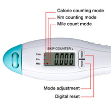 Load image into Gallery viewer, Built-in Rolling Pin Counter Jump Rope Skipping Rope Speed Rope For Boxing Jumping Training Lose Weight Fitness Digital Weight Calories Time Setting Skipping Rope With Counter For Indoor And Outdoor Exercise