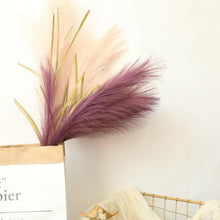 Load image into Gallery viewer, Bulrush Artificial Pampas Grass Phragmites 100cm Popular Natural Dried Small Pampas Grass For Wedding Flower Bunch Floor Vase Filler for Living Room Kitchen Decor