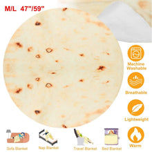 将图片加载到图库查看器,Burrito Tortilla Throw Blanket