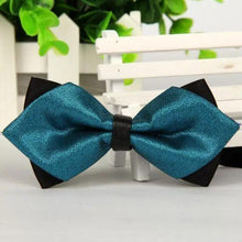 Load image into Gallery viewer, Business Black Golden Butterfly Men Bowtie Luxury Double Layer Pointed Classic Bow Tie Lovely Men Gift For Office And Meetings